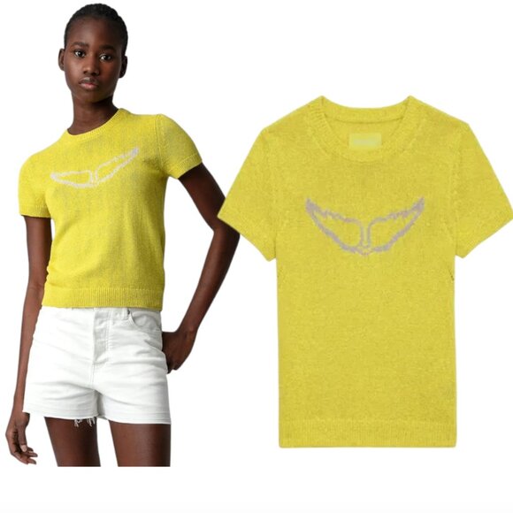 ZADIG & VOLTAIRE Sorly Li Wings sweater sz L - Picture 1 of 8